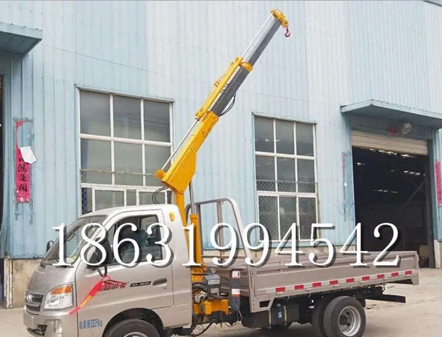 仑背乡随车吊机吊水泥12V液压车载吊搬运改装搬运搬运随车吊机
